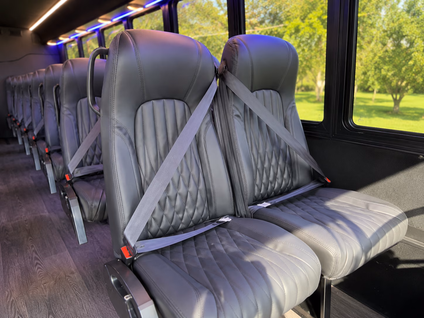 richmond 18 passenger minibus interior