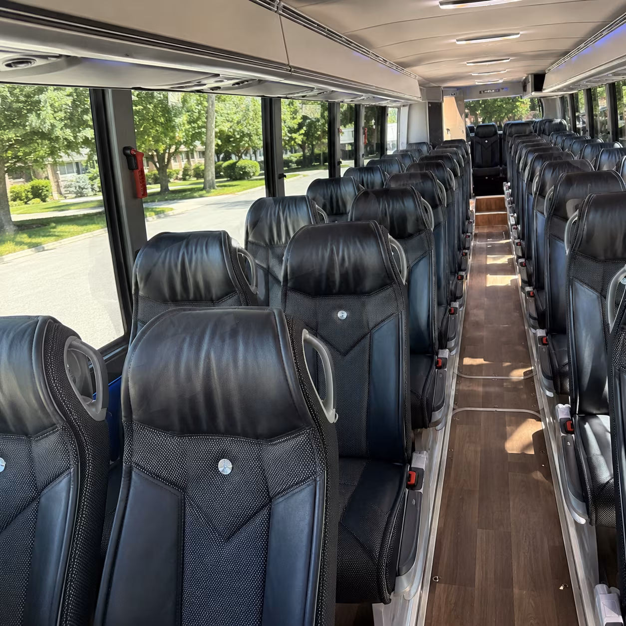 richmond 40 passenger charter bus inside