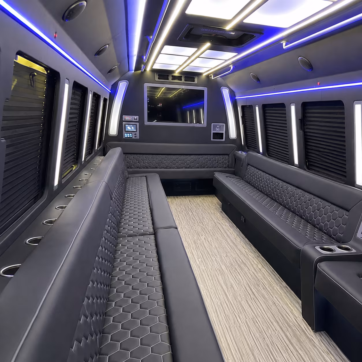 richmond 40 passenger party bus inside
