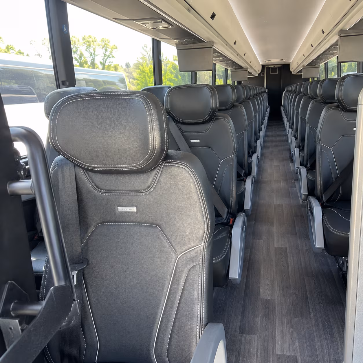 richmond 47 passenger charter bus interior