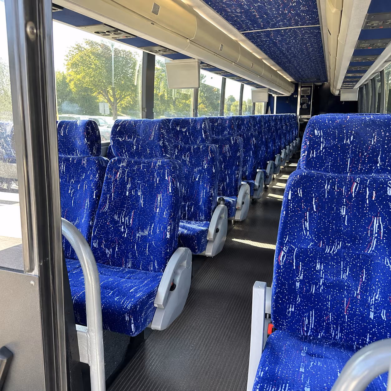 richmond 50 passenger charter bus inside
