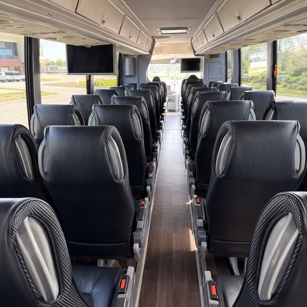 richmond 56 passenger charter bus inside
